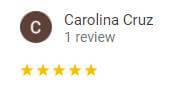 Carolina 5 star google review