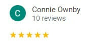 Connie 5 star google review