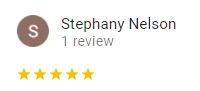Stephany 5 Star Google Review - Local Dentist in Fairview