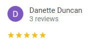 danette 5 star review caring informative