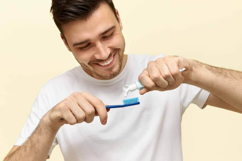 Man Brushing Teeth